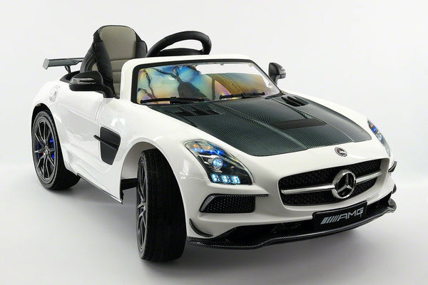 2021 MERCEDES SLS AMG 12V RIDE-ON CAR WITH PARENTAL REMOTE WHITE