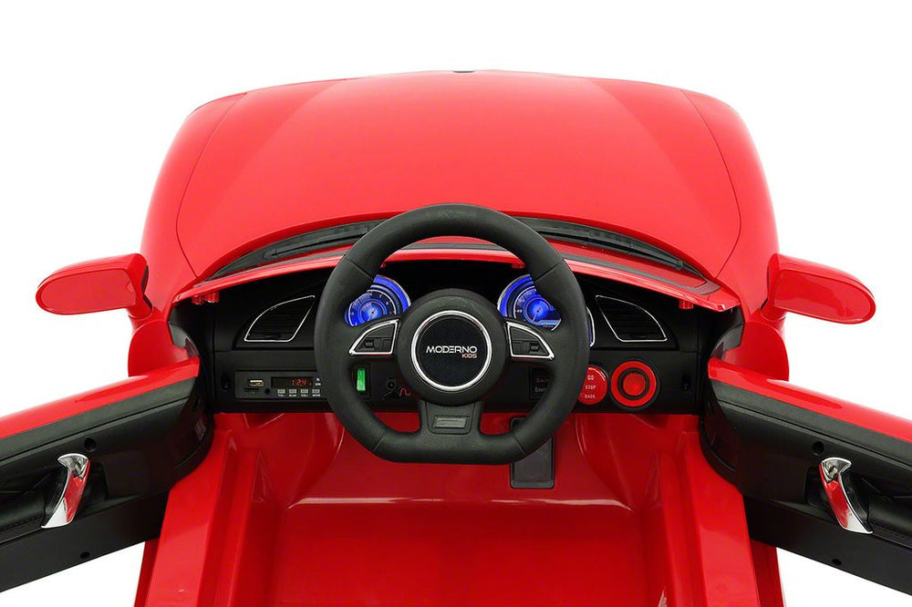 2021 BMW Racer Style Kids Electric Ride-On Car 12V Power Leather Seats Parental Remote | Red