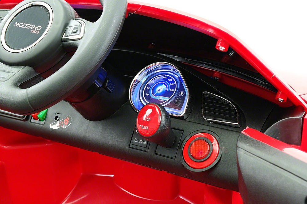2021 BMW Racer Style Kids Electric Ride-On Car 12V Power Leather Seats Parental Remote | Red