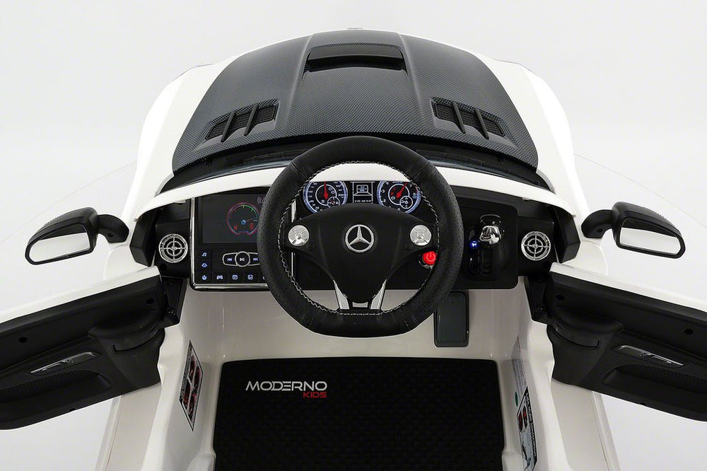 2021 MERCEDES SLS AMG 12V RIDE-ON CAR WITH PARENTAL REMOTE WHITE