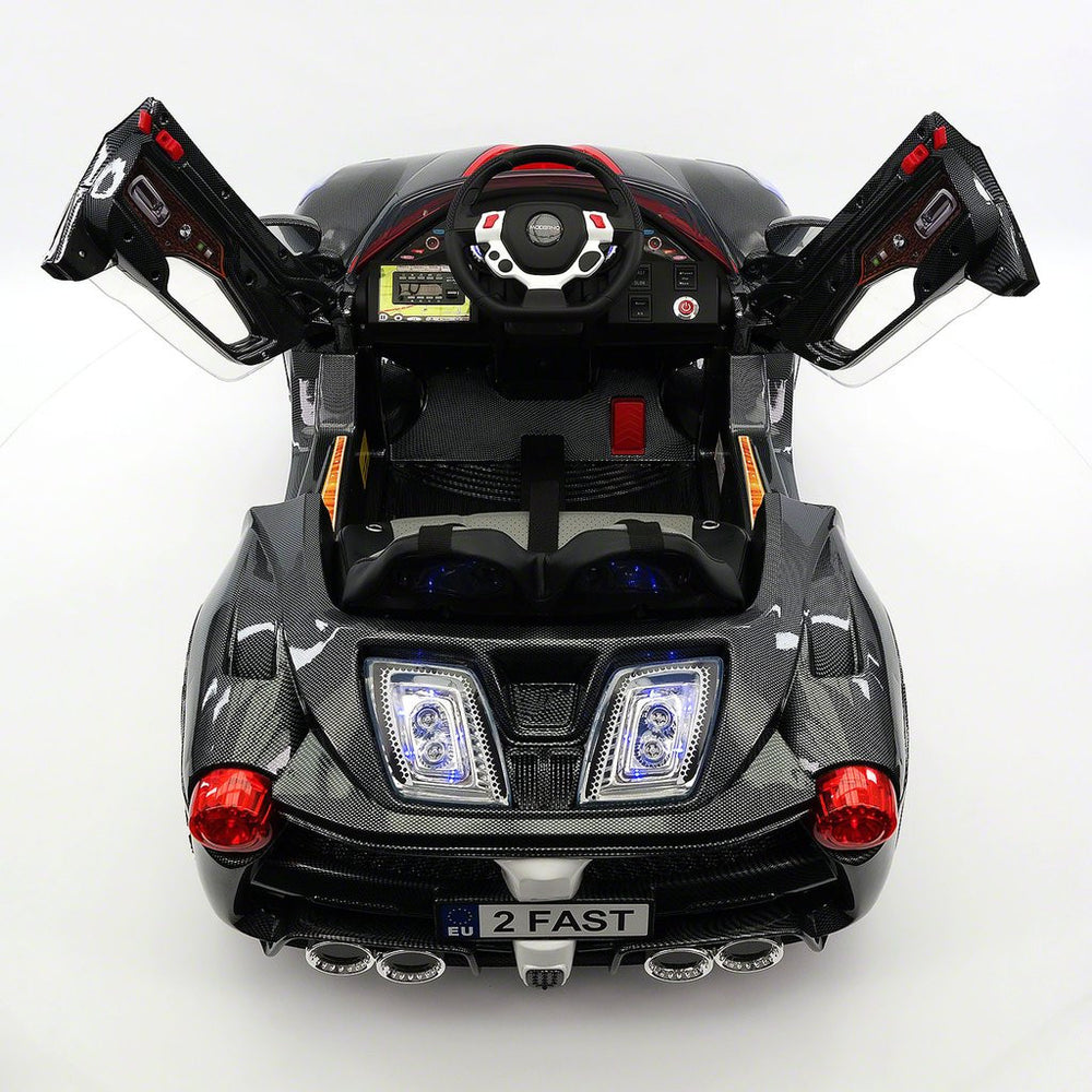 2021 SPIDER RACER RIDE-ON CAR TOYS FOR KIDS | CARBON BLACK