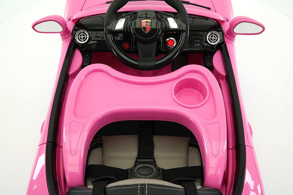 2021 PORCHE BOKSTER 12V BATTERY OPERATED KIDS ELECTRIC RIDE-ON CAR PINK