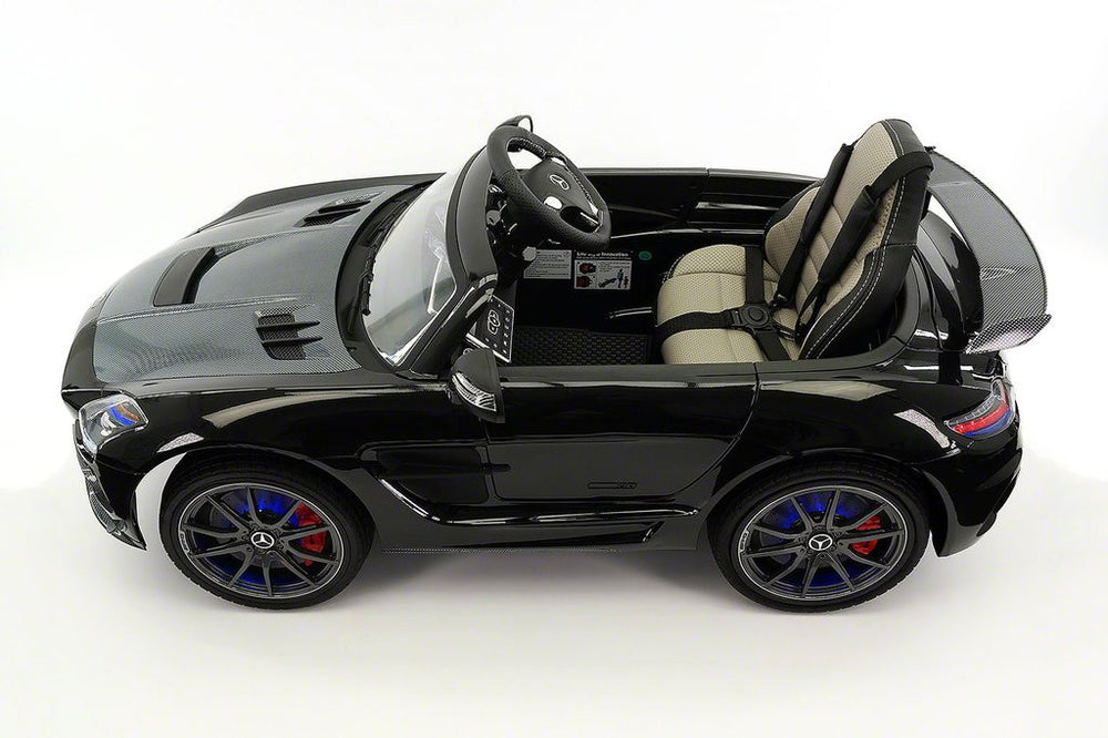 2021 MERCEDES SLS AMG 12V RIDE-ON CAR WITH PARENTAL REMOTE BLACK METALLIC