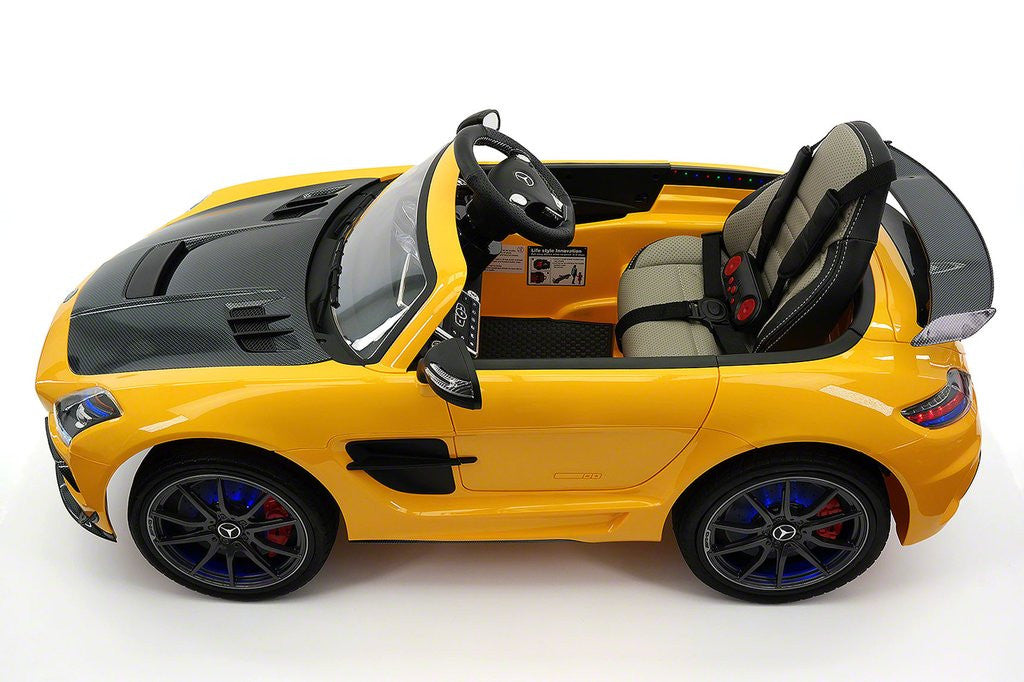 2021 Mercedes SLS Final Edition Kids Ride-On Car MP4 Color LCD 12V Powered  Remote R/C|Yellow