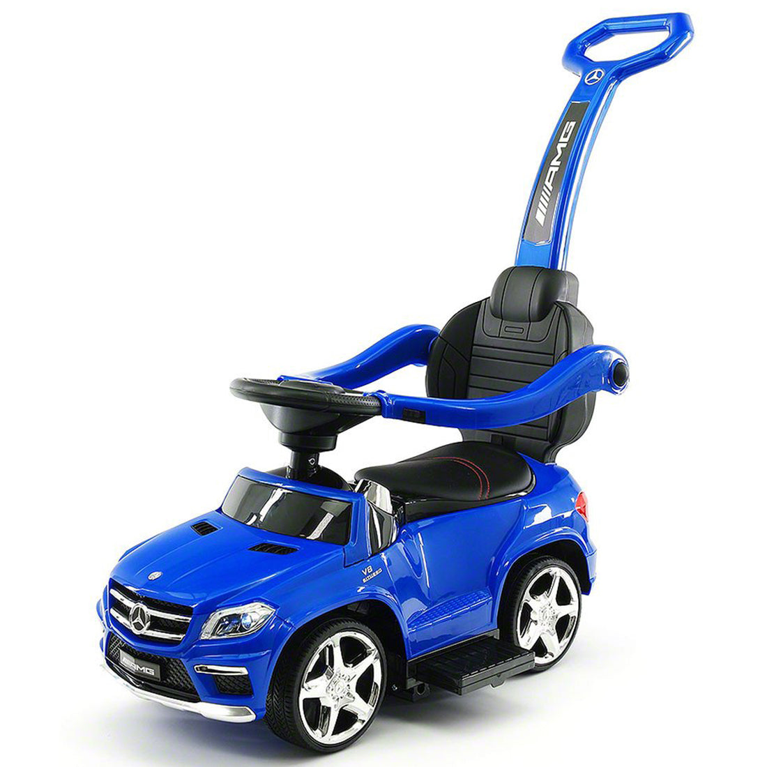 LICENCED MERCEDES GLE63 PUSH KIDS RIDE-ON CAR TOYS TRUCK FOR KIDS TODDLERS WITH ROCKING CHAIR OPTION | BLUE