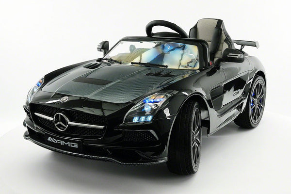 2021 MERCEDES SLS AMG 12V RIDE-ON CAR WITH PARENTAL REMOTE BLACK METALLIC