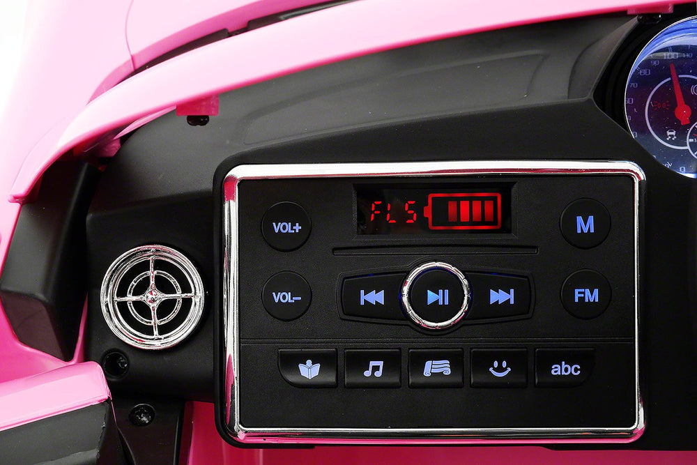 2021 Mercedes SLS  12V Kids Ride-On Car USB MP3 LED Headlights RC Parental Remote | Pink