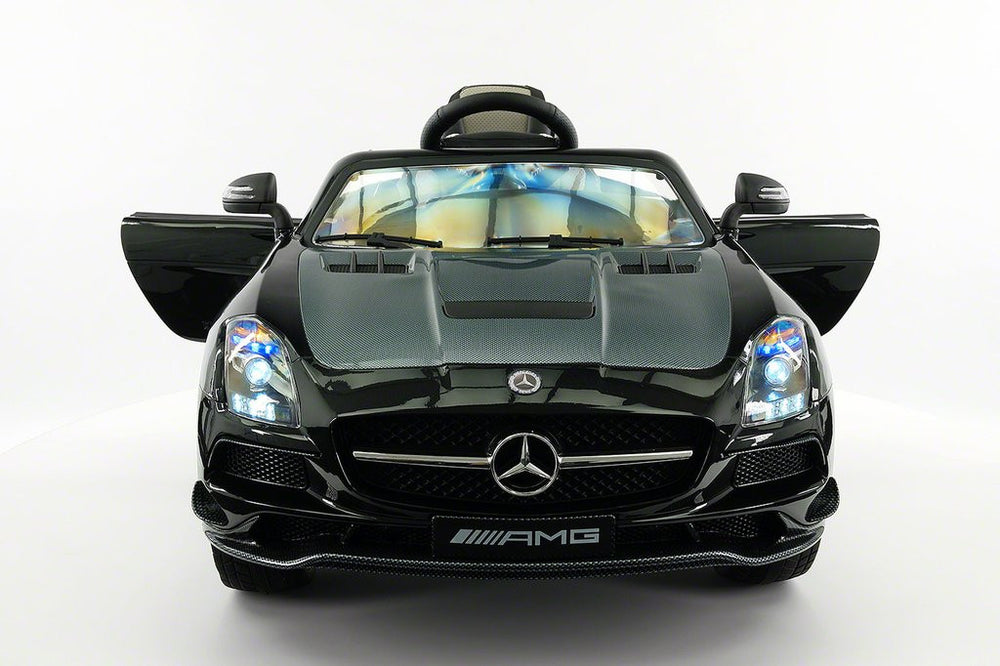 2021 MERCEDES SLS AMG 12V RIDE-ON CAR WITH PARENTAL REMOTE BLACK METALLIC