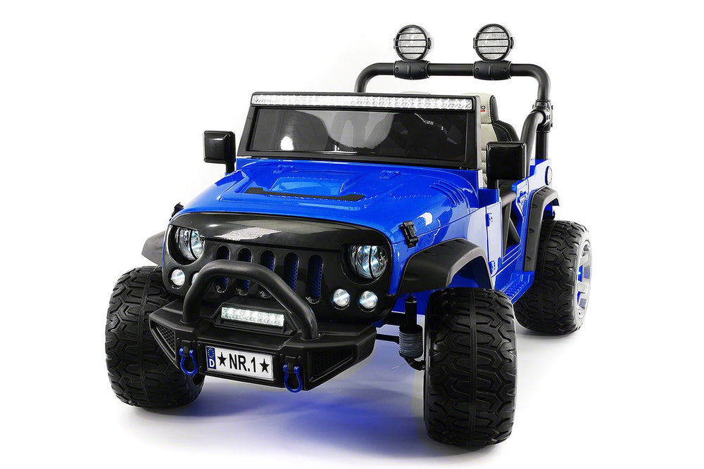 2021 EXPLORER  TWO SEATER KIDS ELECTRIC RIDE-ON TRUCK |  BLUE