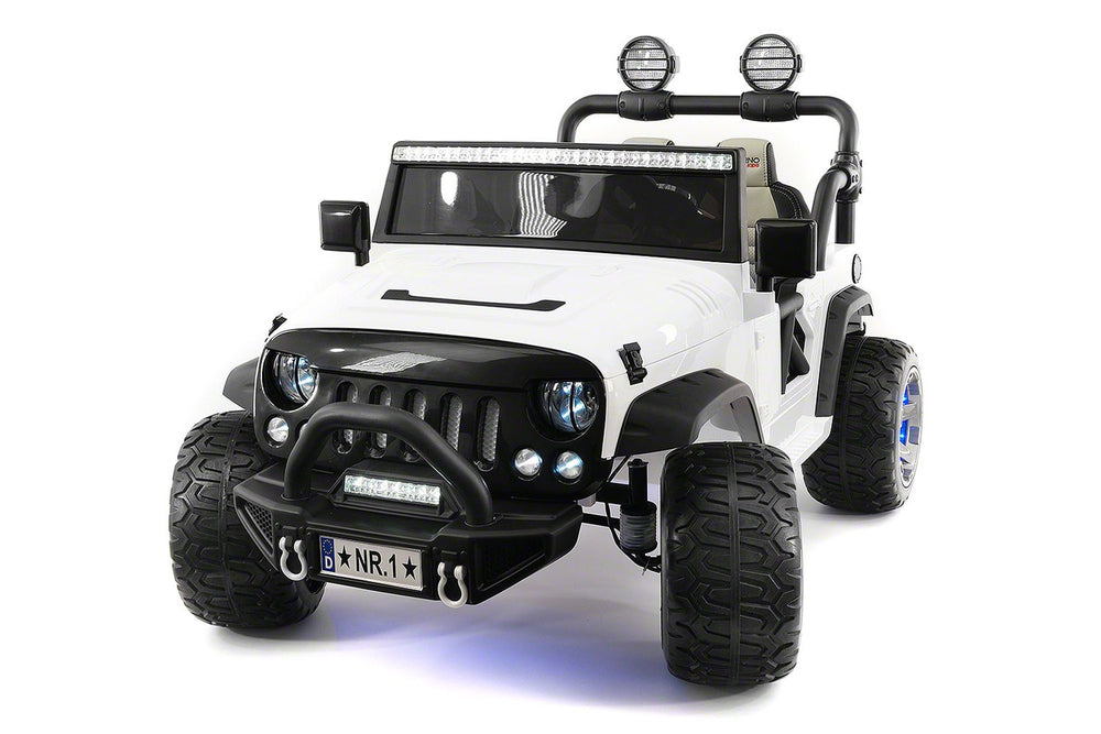 2021 EXPLORER  TWO SEATER KIDS ELECTRIC RIDE-ON TRUCK | WHITE