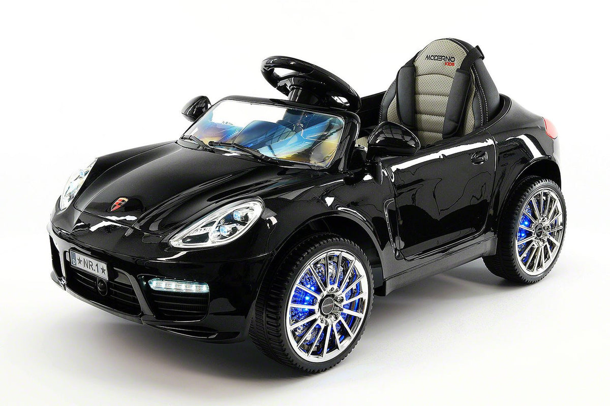 2021 PORCHE BOKSTER 12V BATTERY OPERATED KIDS ELECTRIC RIDE-ON CAR BLACK METALLIC
