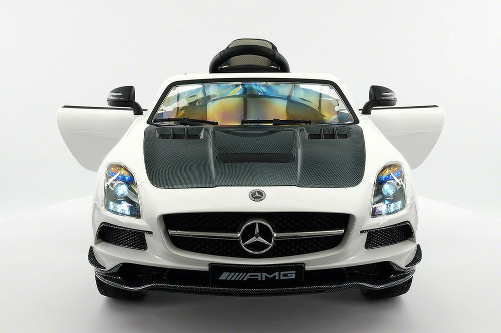 2021 MERCEDES SLS AMG 12V RIDE-ON CAR WITH PARENTAL REMOTE WHITE