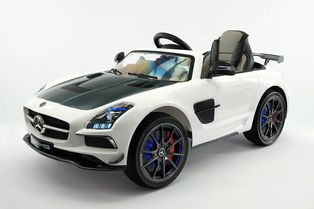 2021 MERCEDES SLS AMG 12V RIDE-ON CAR WITH PARENTAL REMOTE WHITE