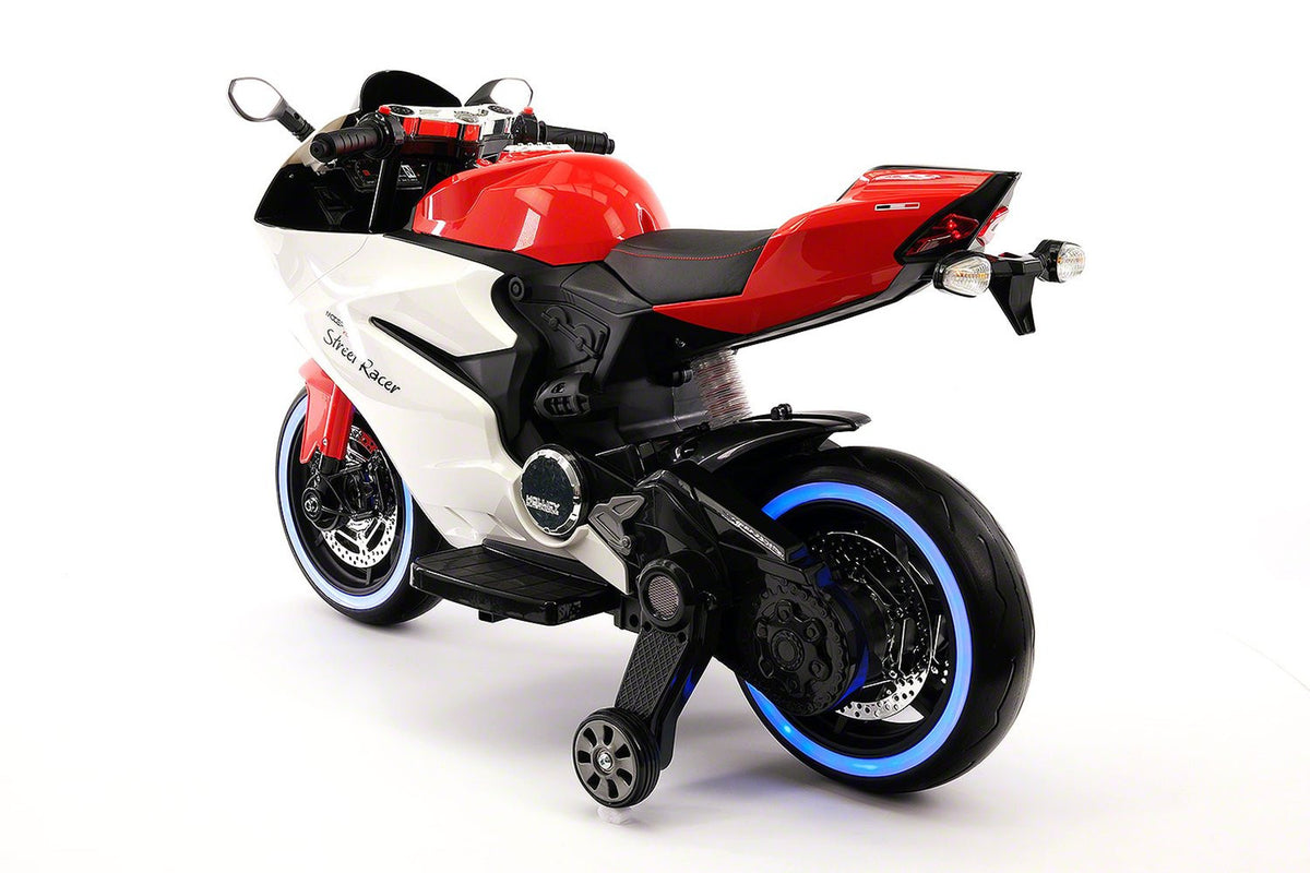 2021 RACING STYLE KIDS RIDE-ON MOTORCYCLE TOY FOR KIDS 12V POWERED | RED