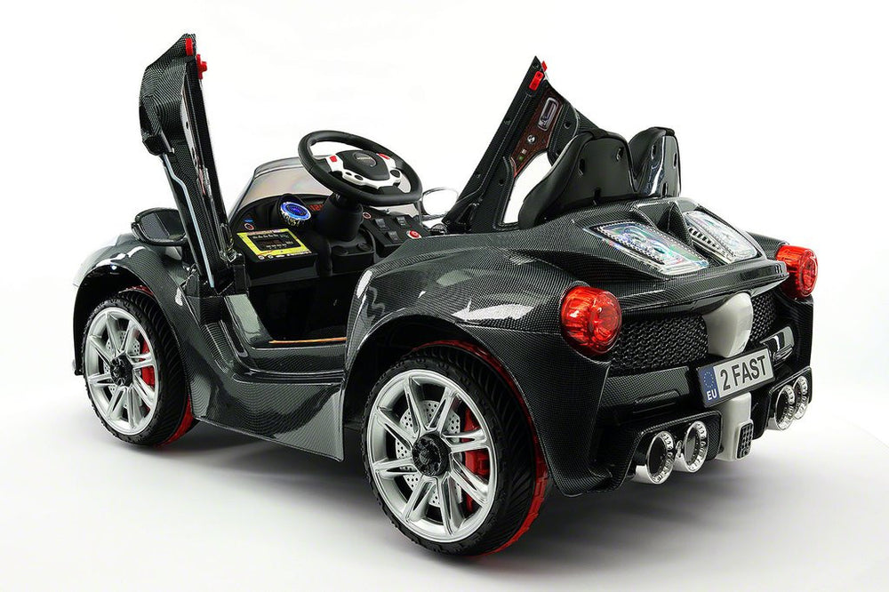 2021 SPIDER RACER RIDE-ON CAR TOYS FOR KIDS | CARBON BLACK