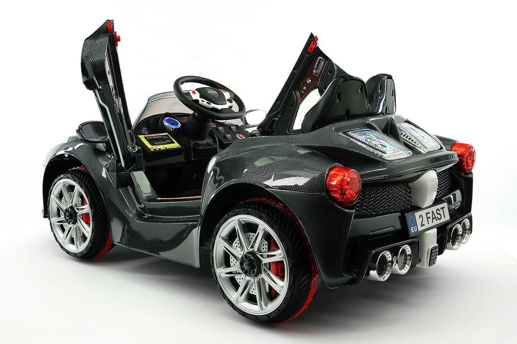 2021 SPIDER RACER RIDE-ON CAR TOYS FOR KIDS | CARBON BLACK