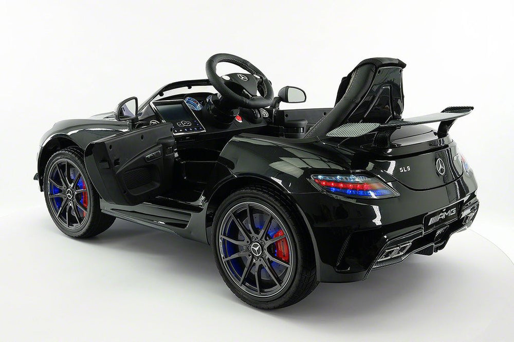 2021 MERCEDES SLS AMG 12V RIDE-ON CAR WITH PARENTAL REMOTE BLACK METALLIC