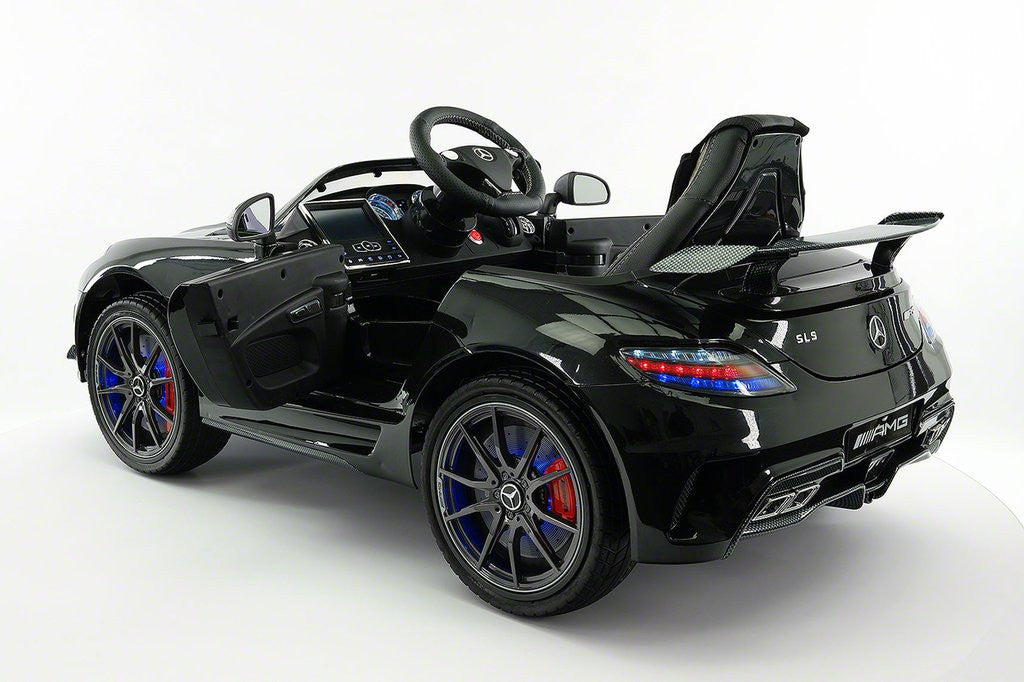 2021 MERCEDES SLS AMG 12V RIDE-ON CAR WITH PARENTAL REMOTE BLACK METALLIC