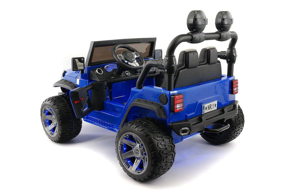 2021 EXPLORER  TWO SEATER KIDS ELECTRIC RIDE-ON TRUCK |  BLUE