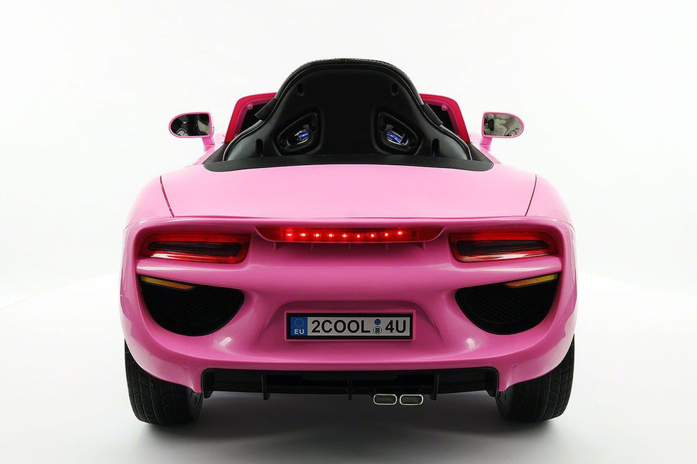 2021 BMW Racer Style Kids Electric Ride-On Car 12V Power Leather Seats Parental Remote | Pink
