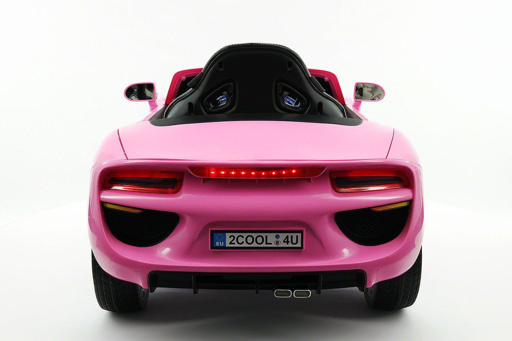 2021 BMW Racer Style Kids Electric Ride-On Car 12V Power Leather Seats Parental Remote | Pink
