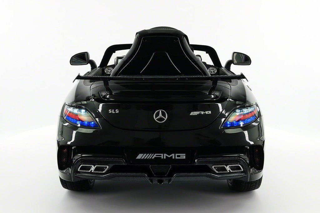 2021 MERCEDES SLS AMG 12V RIDE-ON CAR WITH PARENTAL REMOTE BLACK METALLIC