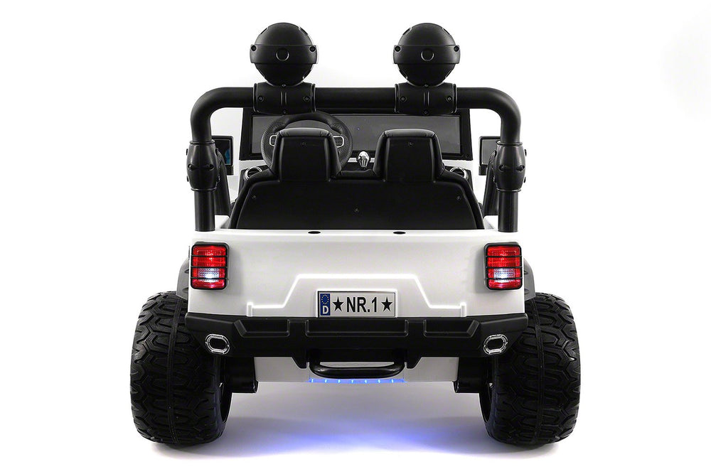 2021 EXPLORER  TWO SEATER KIDS ELECTRIC RIDE-ON TRUCK | WHITE