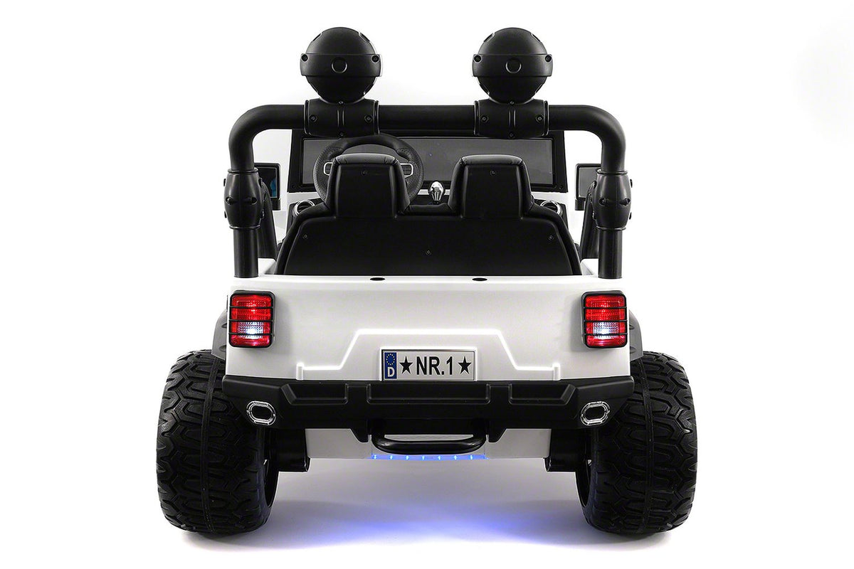 2021 EXPLORER  TWO SEATER KIDS ELECTRIC RIDE-ON TRUCK | WHITE