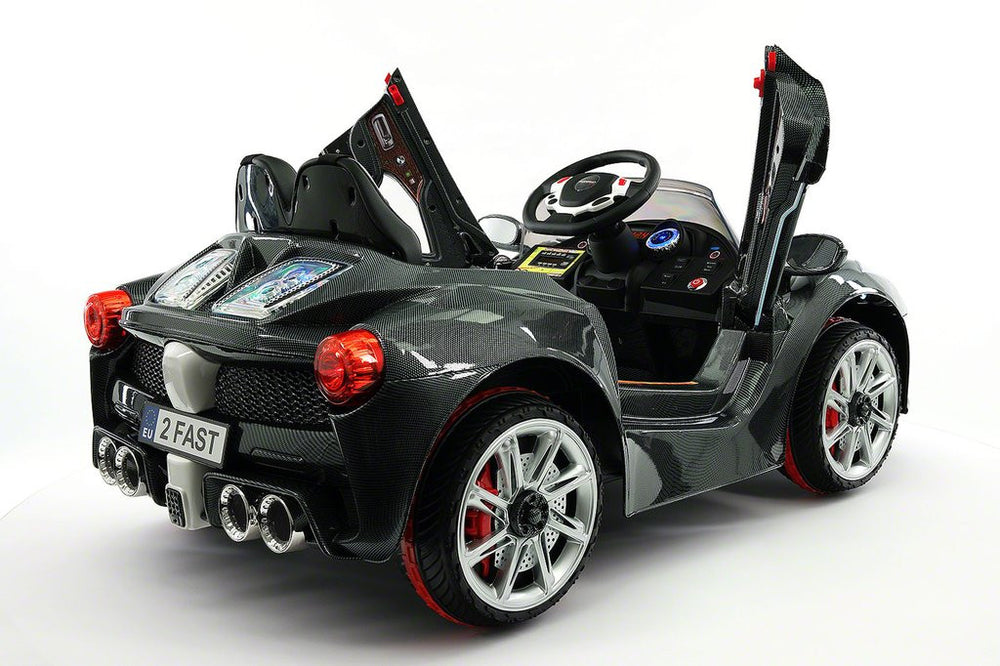 2021 SPIDER RACER RIDE-ON CAR TOYS FOR KIDS | CARBON BLACK