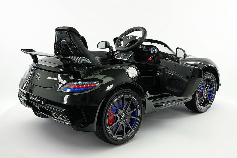 2021 MERCEDES SLS AMG 12V RIDE-ON CAR WITH PARENTAL REMOTE BLACK METALLIC