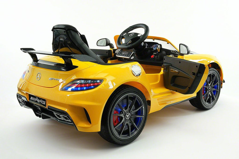 2021 Mercedes SLS Final Edition Kids Ride-On Car MP4 Color LCD 12V Powered  Remote R/C|Yellow