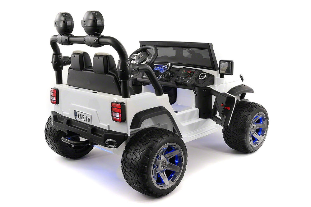 2021 EXPLORER  TWO SEATER KIDS ELECTRIC RIDE-ON TRUCK | WHITE