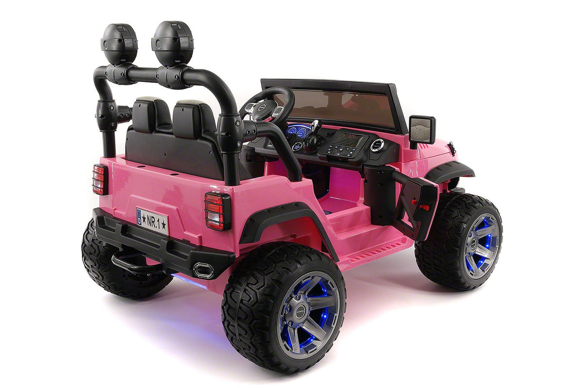 2021 EXPLORER  TWO SEATER KIDS ELECTRIC RIDE-ON TRUCK |  PINK