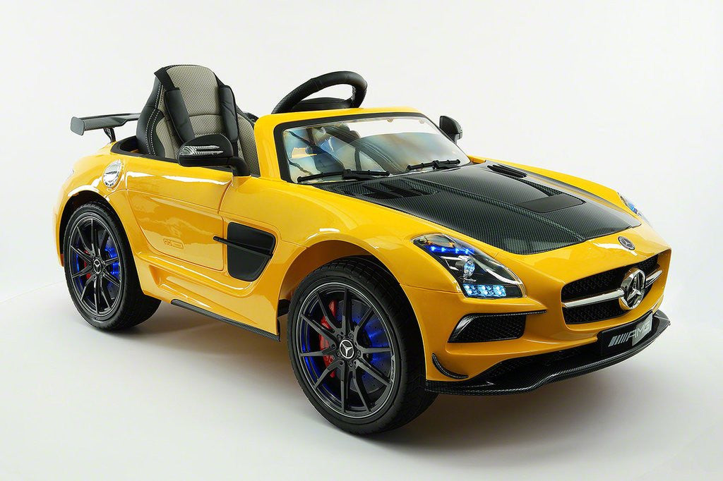 2021 Mercedes SLS Final Edition Kids Ride-On Car MP4 Color LCD 12V Powered  Remote R/C|Yellow