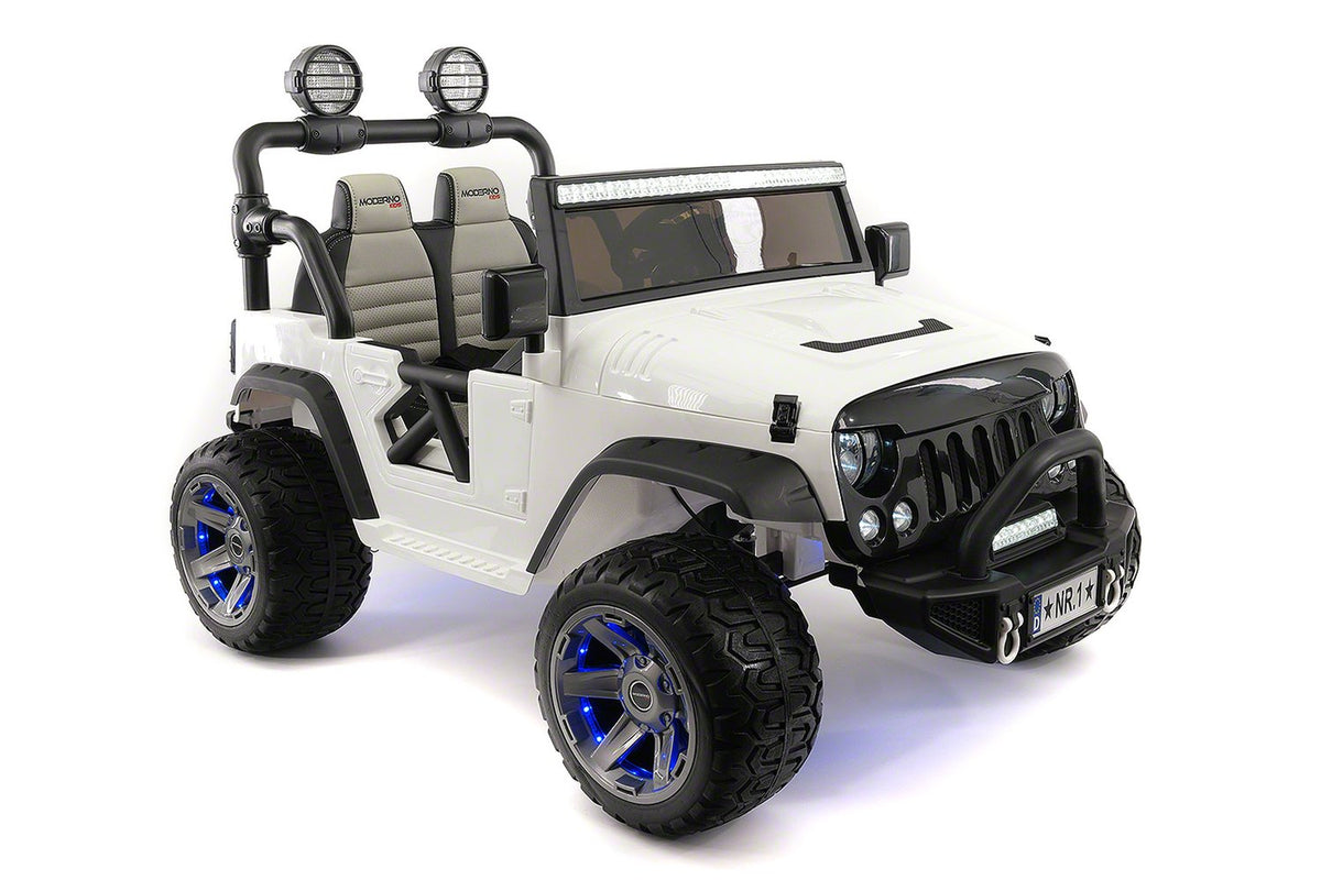 2021 EXPLORER  TWO SEATER KIDS ELECTRIC RIDE-ON TRUCK | WHITE