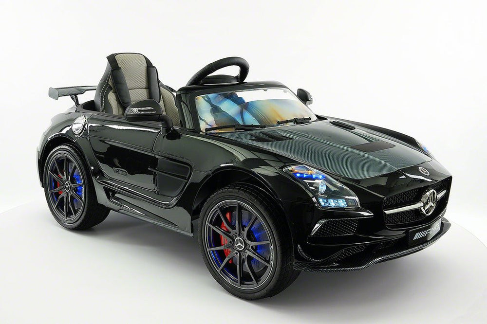 2021 MERCEDES SLS AMG 12V RIDE-ON CAR WITH PARENTAL REMOTE BLACK METALLIC