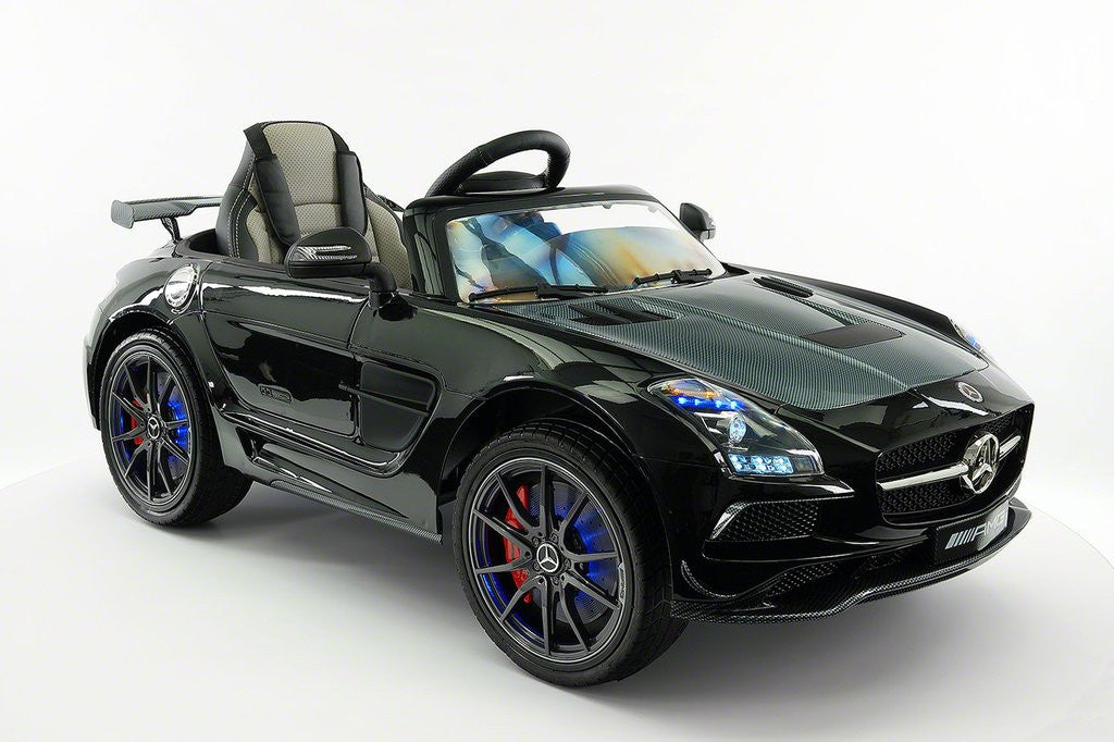 2021 MERCEDES SLS AMG 12V RIDE-ON CAR WITH PARENTAL REMOTE BLACK METALLIC