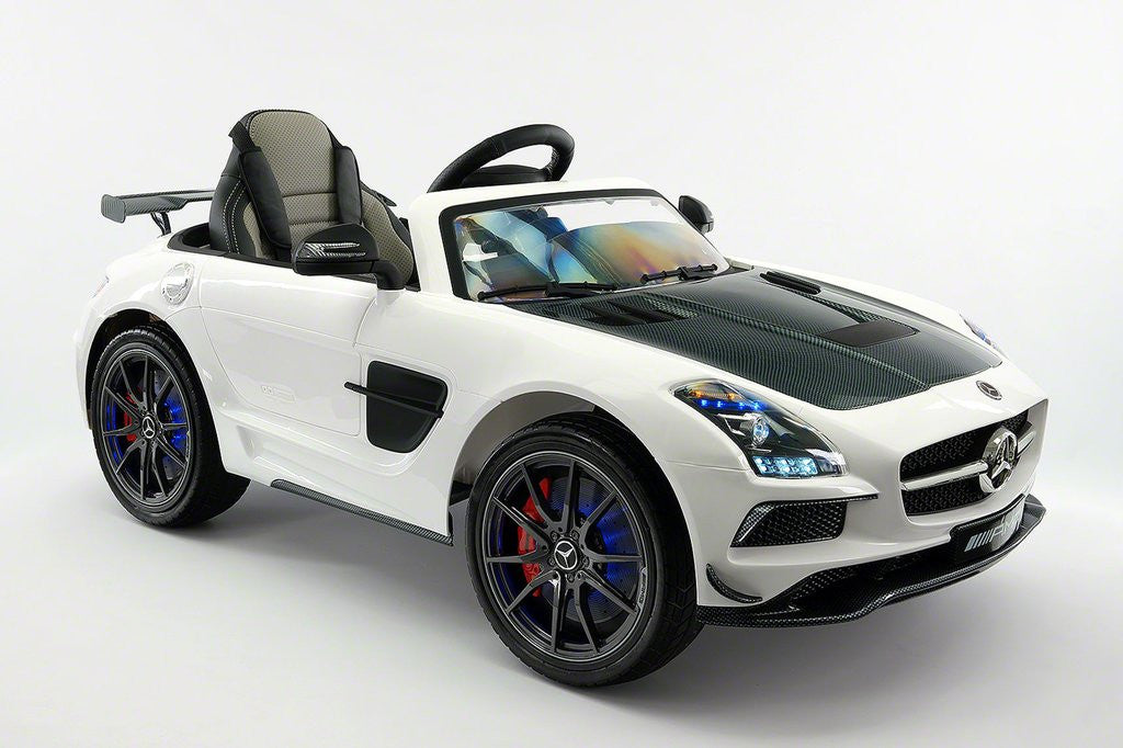 2021 MERCEDES SLS AMG 12V RIDE-ON CAR WITH PARENTAL REMOTE WHITE