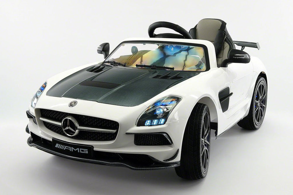 2021 MERCEDES SLS AMG 12V RIDE-ON CAR WITH PARENTAL REMOTE WHITE