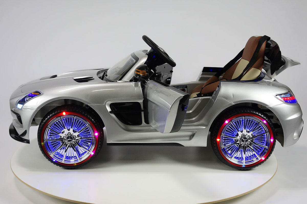 2021 Mercedes SLS Final Edition Kids Ride-On Car MP4 Color LCD 12V Powered Remote R/C | Silver
