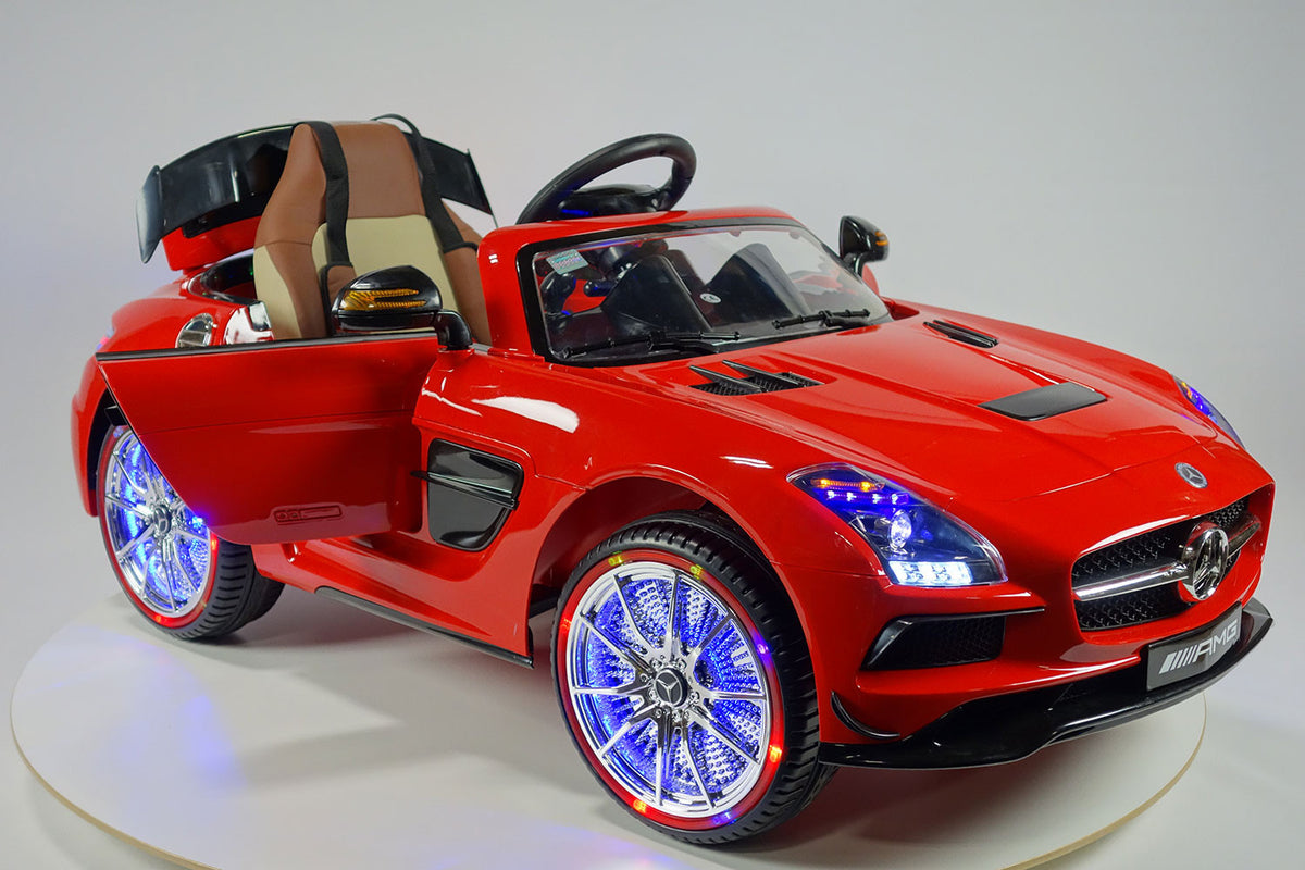 2021 Mercedes SLS | 12V | Kids Ride-On Car | USB MP3 | LED Headlights  | RC | Parental Remote | Red