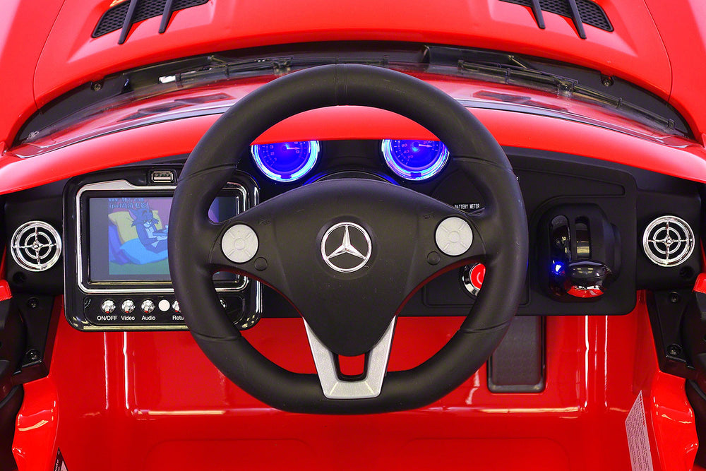 2021 Mercedes SLS Final Edition Kids Ride-On Car MP4 Color LCD 12V Powered Remote R/C | Red