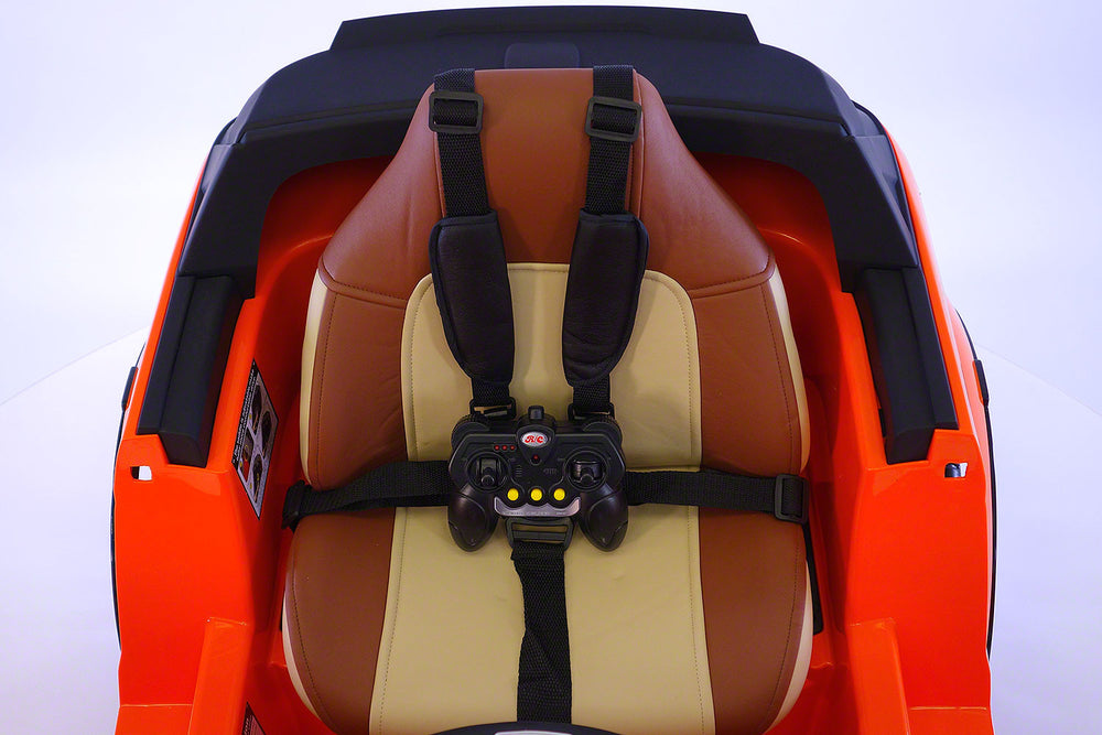 Range Rover Style 12V Battery Kids Ride-On Car MP3 LED Wheels RC Remote | Orange