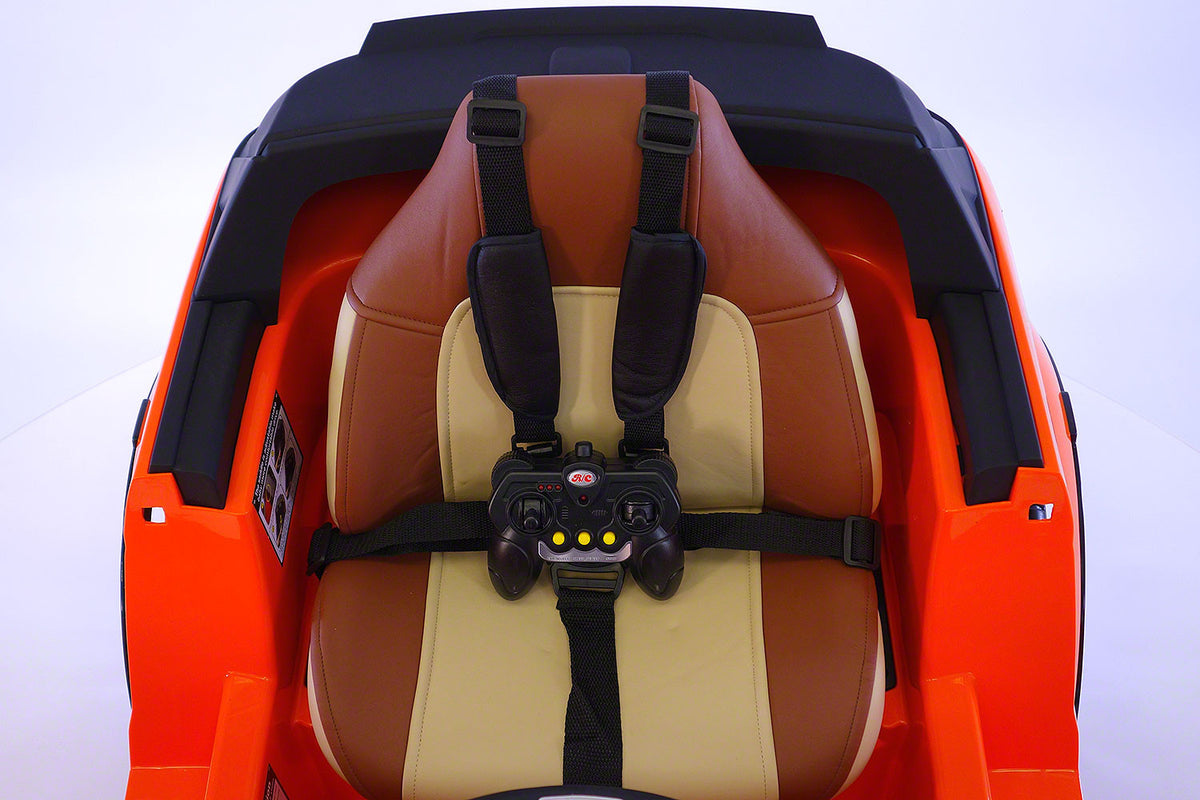 Range Rover Style 12V Battery Kids Ride-On Car MP3 LED Wheels RC Remote | Orange