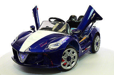 2021 SPIDER RACER RIDE-ON CAR TOYS FOR KIDS | BLUE METALLIC