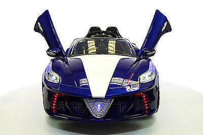 2021 SPIDER RACER RIDE-ON CAR TOYS FOR KIDS | BLUE METALLIC