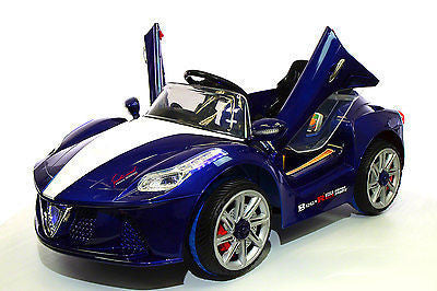 2021 SPIDER RACER RIDE-ON CAR TOYS FOR KIDS | BLUE METALLIC