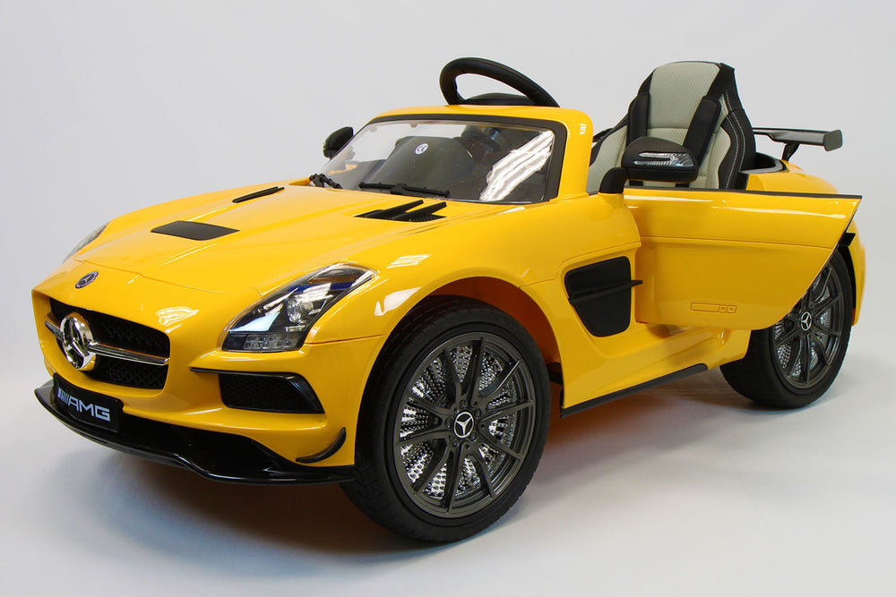 2021 Mercedes SLS Final Edition Kids Ride-On Car MP4 Color LCD 12V Powered Remote R/C | Yellow