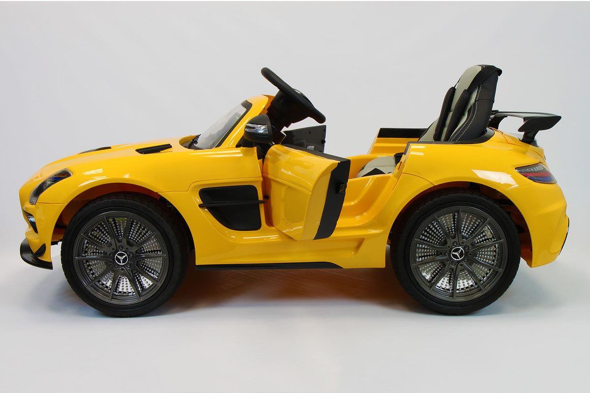 2021 Mercedes SLS Final Edition Kids Ride-On Car MP4 Color LCD 12V Powered Remote R/C | Yellow
