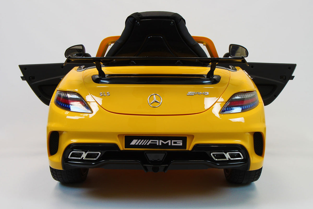 2021 Mercedes SLS Final Edition Kids Ride-On Car MP4 Color LCD 12V Powered Remote R/C | Yellow